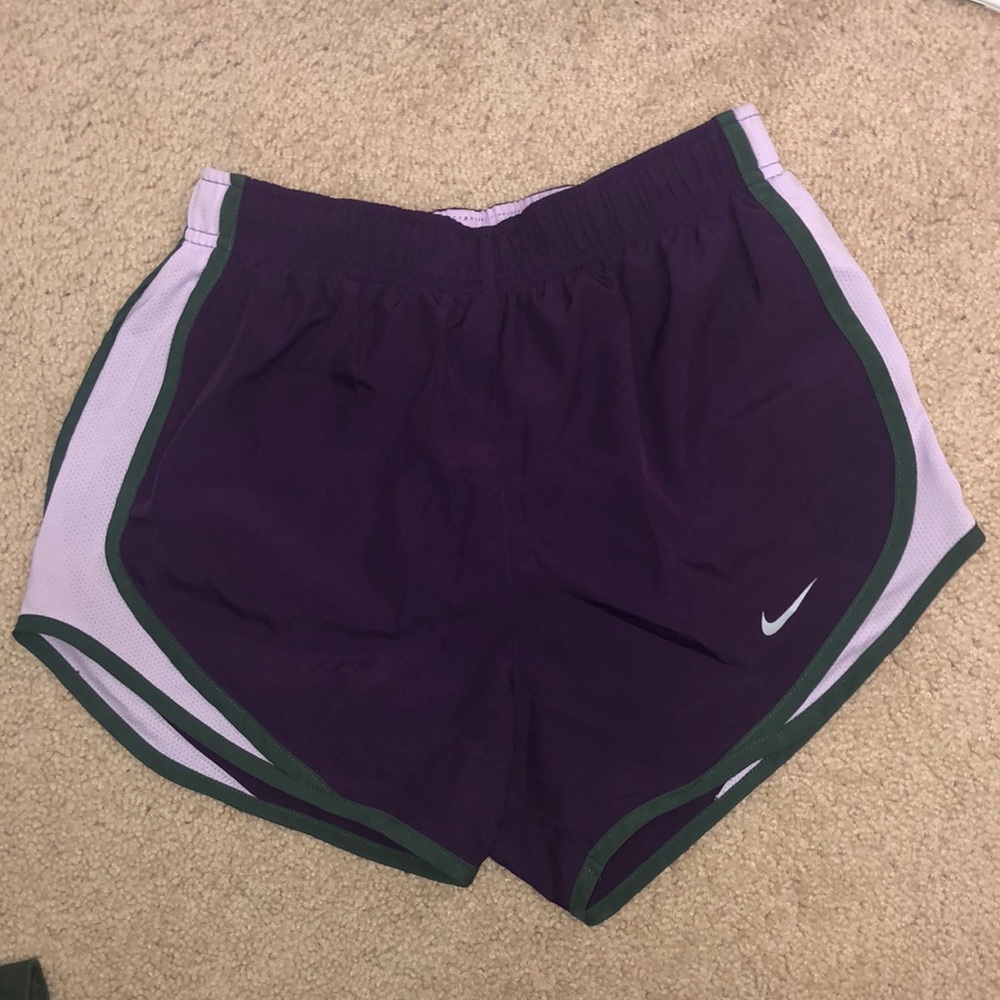 Purple Nike shorts